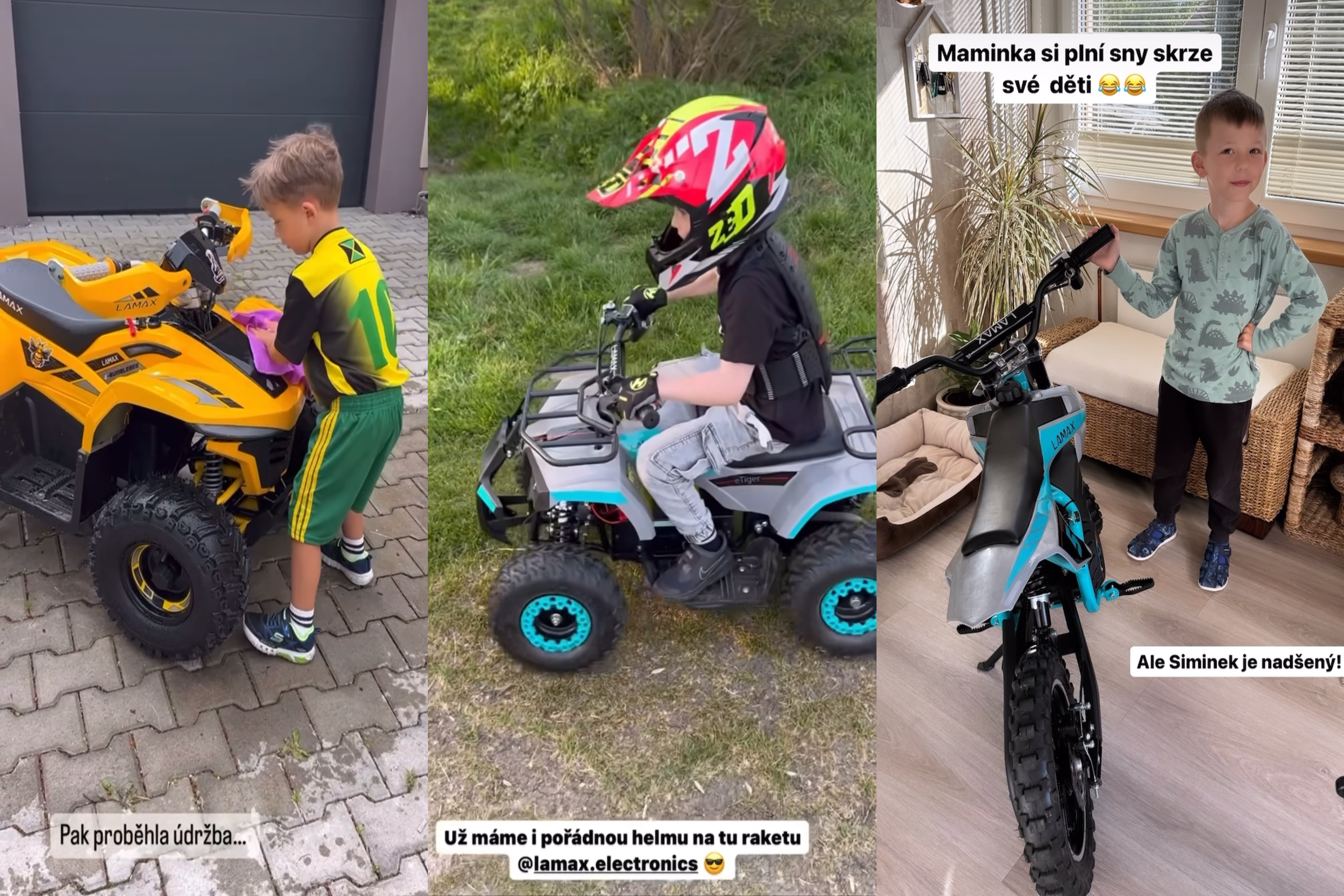 This is how the kids of famous influencers ride