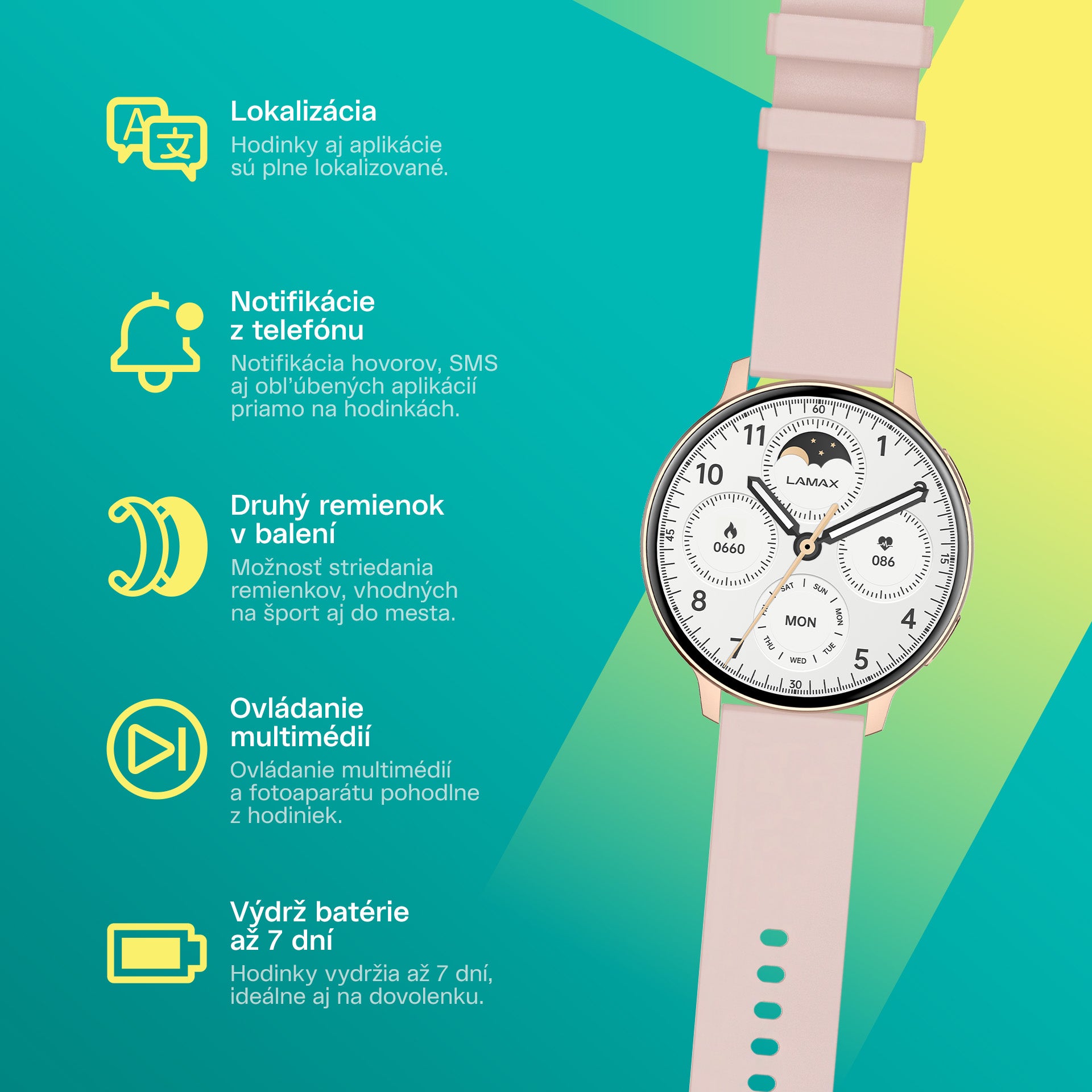LAMAX Aura Rose Gold sk