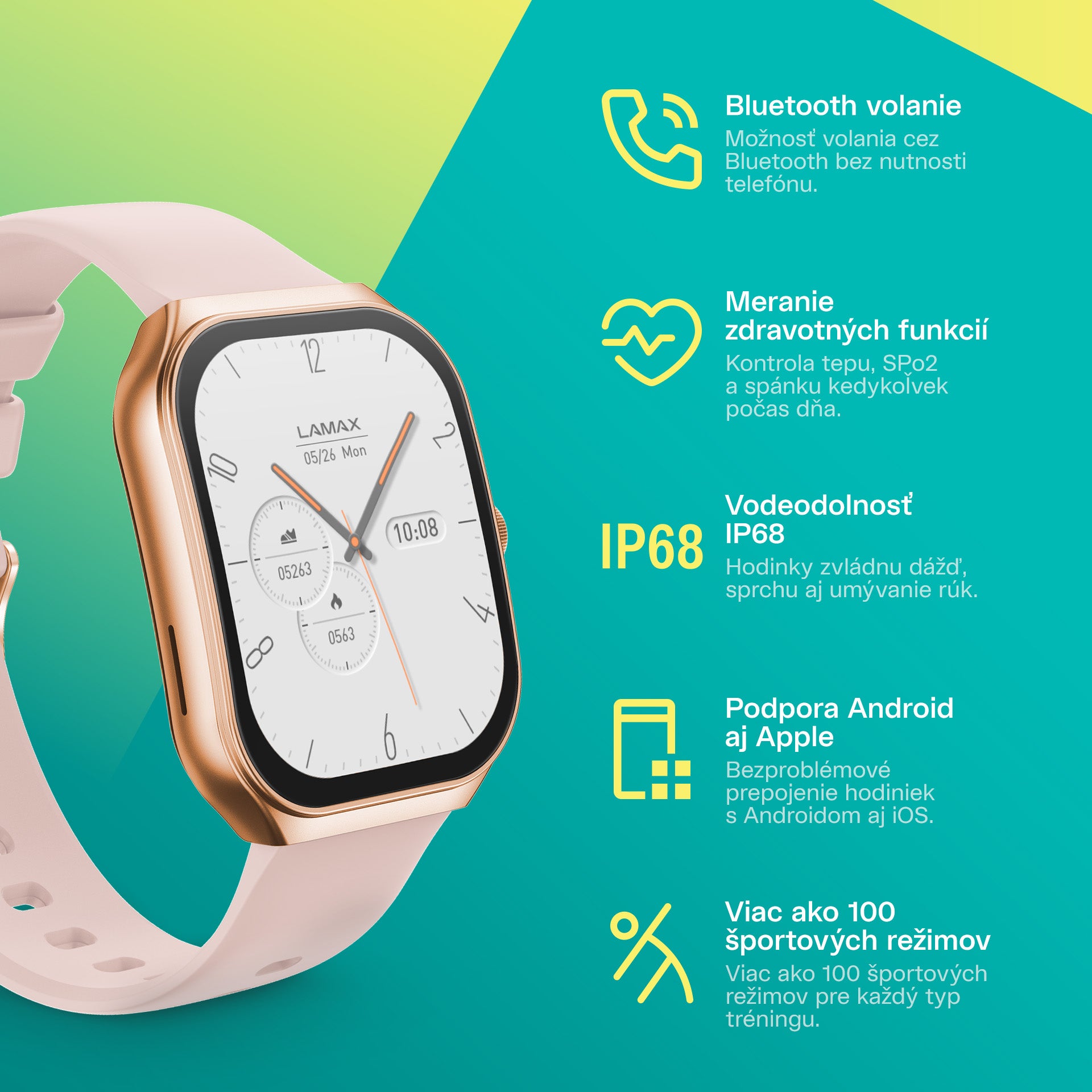 LAMAX Flow AMOLED Rose Gold sk