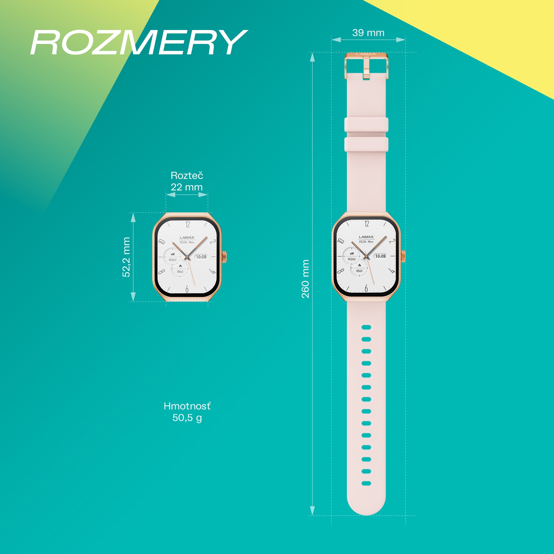LAMAX Flow AMOLED Rose Gold sk