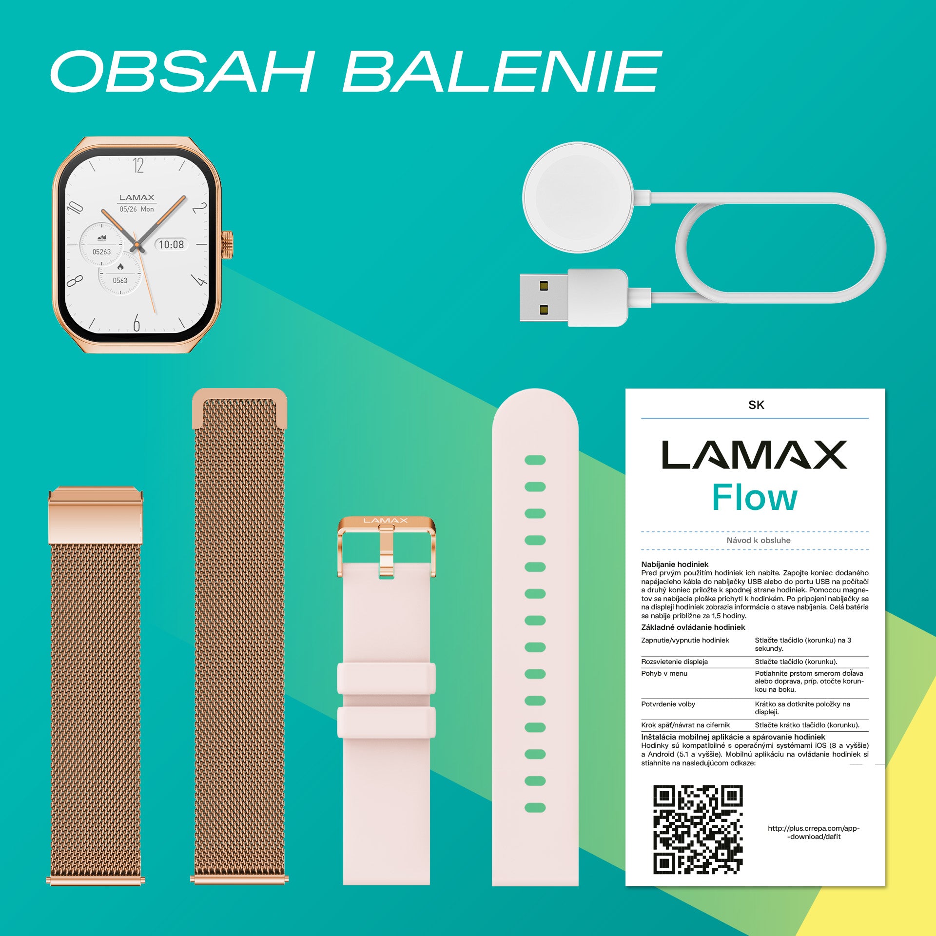 LAMAX Flow AMOLED Rose Gold sk