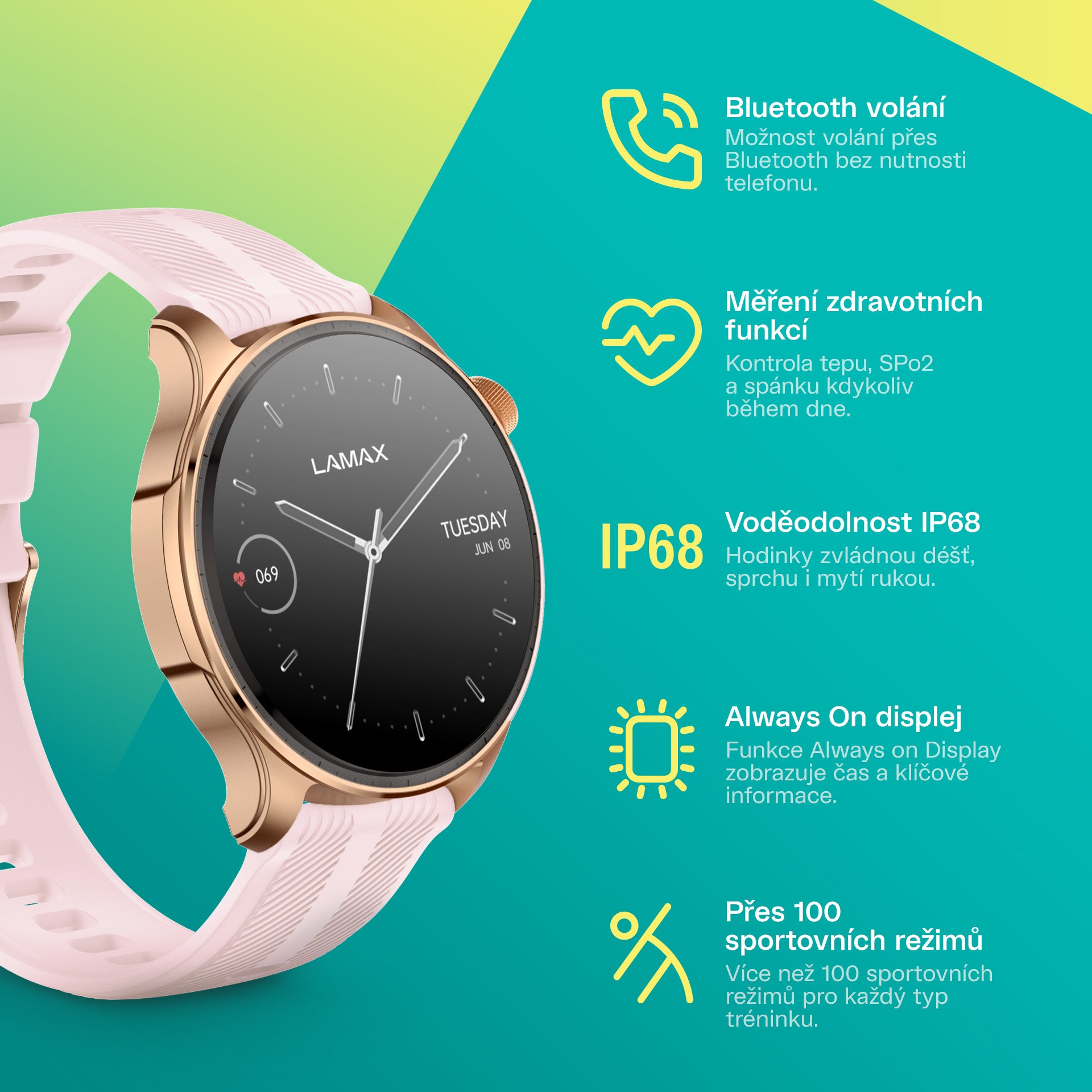 LAMAX Prism AMOLED Rose Gold cs