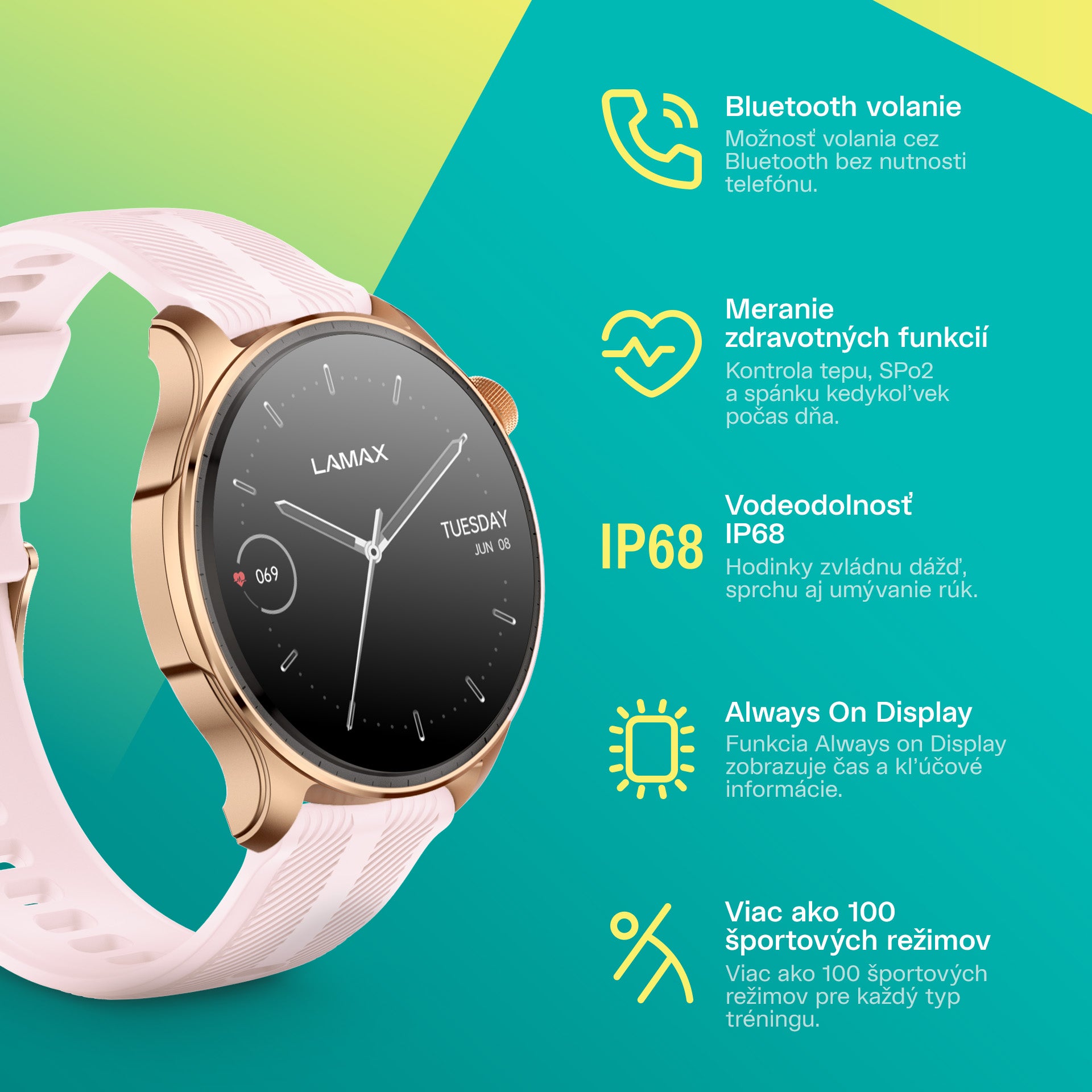 LAMAX Prism AMOLED Rose Gold sk