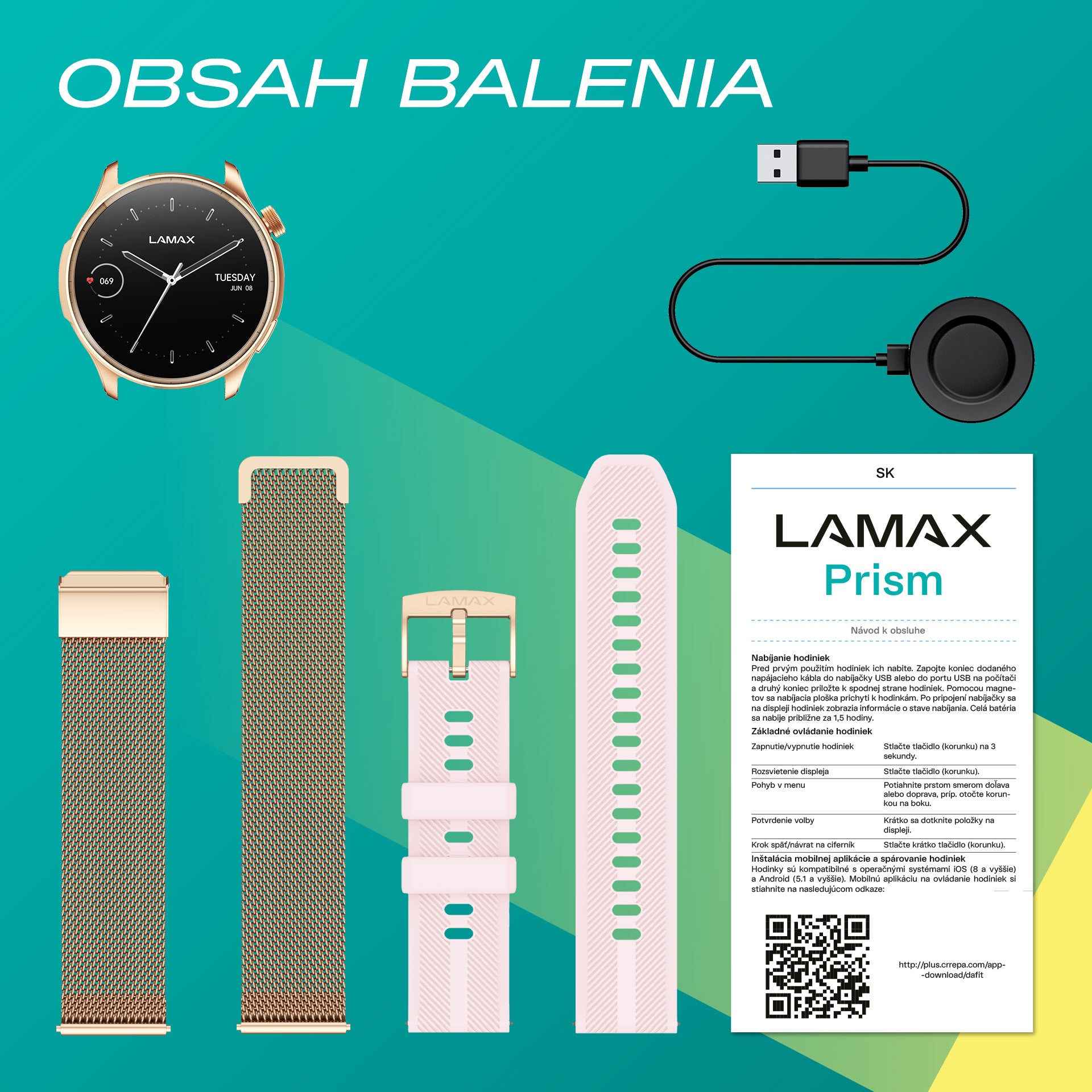 LAMAX Prism AMOLED Rose Gold sk
