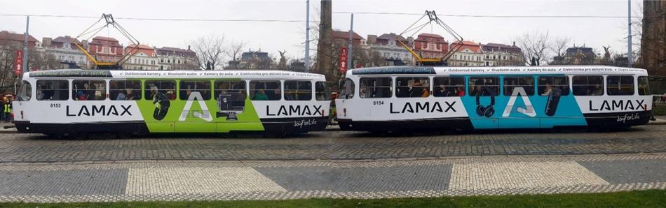 LAMAX tramvaje v ulicích Prahy