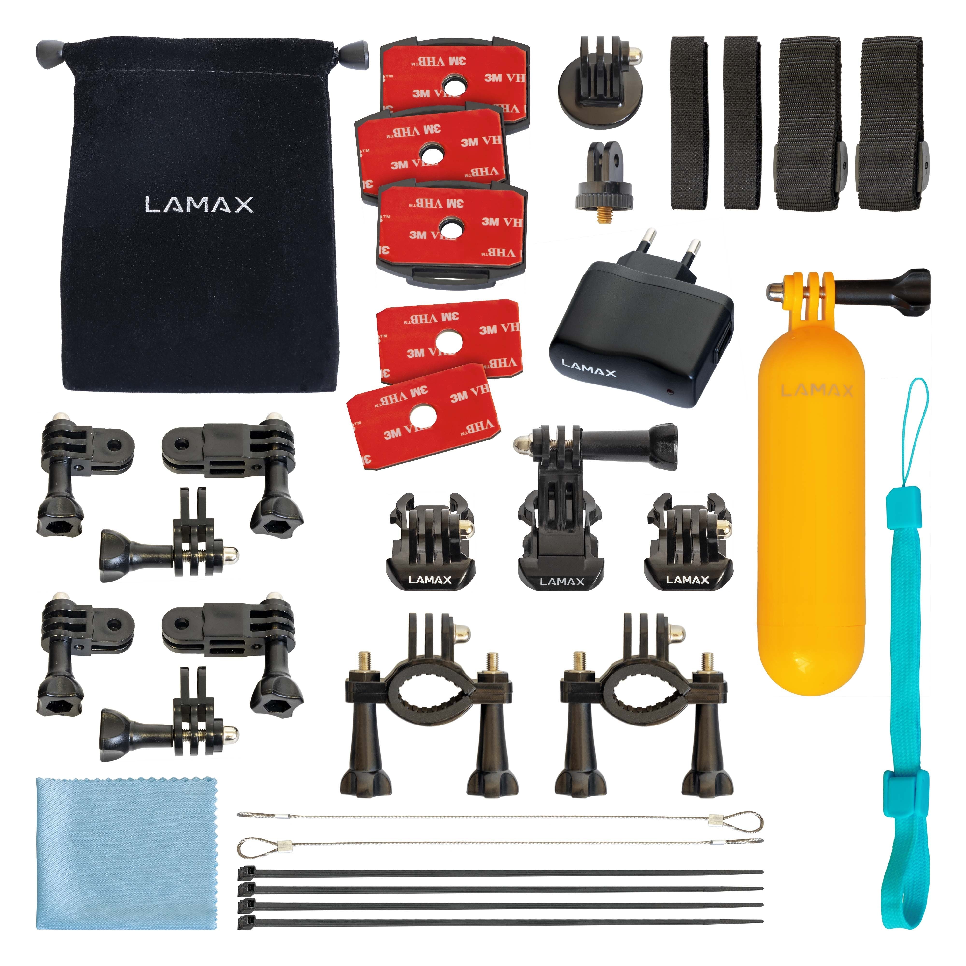 LAMAX Set of Accessories for Action Cameras XL - 23 pcs